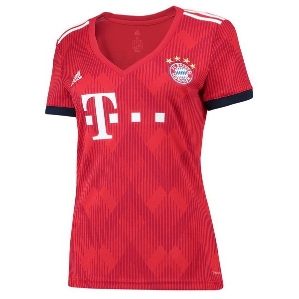 Camiseta Bayern Munich Primera Mujer 2018-2019 Rojo